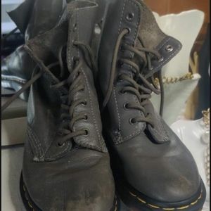 Doc Marten's Boots for Women Size 7 Regular Gray